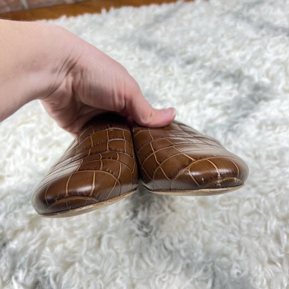 Michael Kors Natasha Embossed Leather Mules Size 6 - Picture 3 of 7